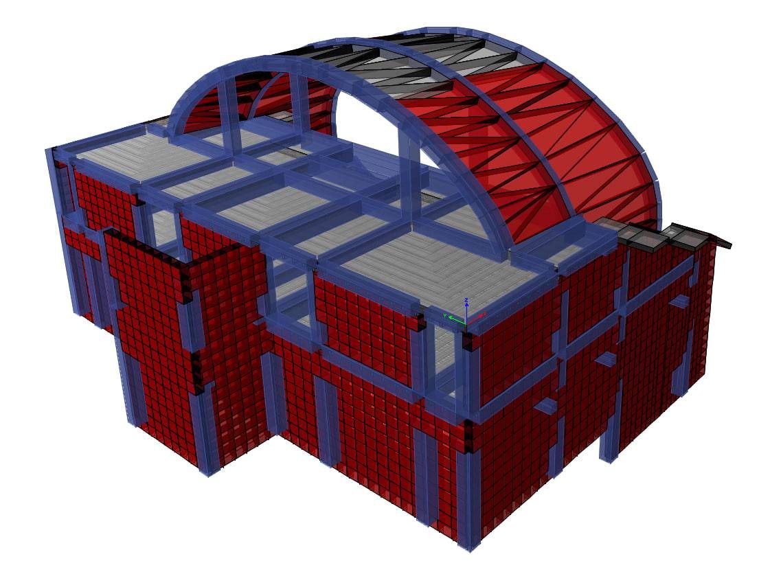 متره و برآورد کامل سازه ی آمفی تئاتر با زیربنای کل 2200 متر مربع